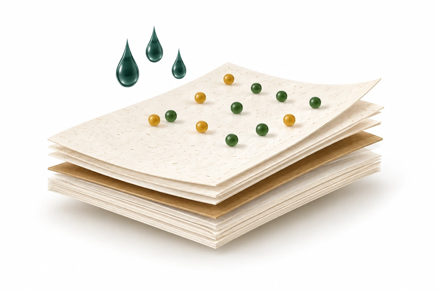 Illustration of coating route